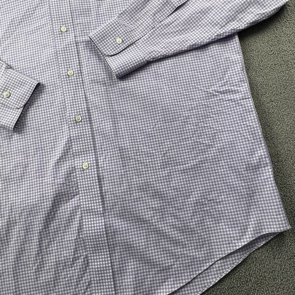 Brooks Brothers Shirt Adult Size 16.5 - 35 Check Button Up Long Sleeve Casual - Picture 5 of 13